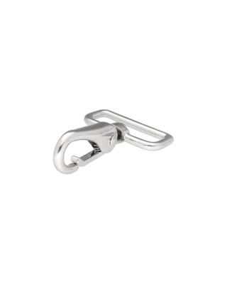 METAL SNAP HOOK 38 MM  DOMINIK NICKEL 1  PCS