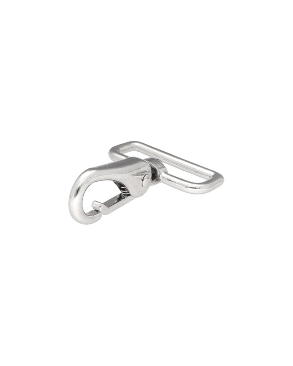 METAL SNAP HOOK 38 MM  DOMINIK NICKEL 1  PCS