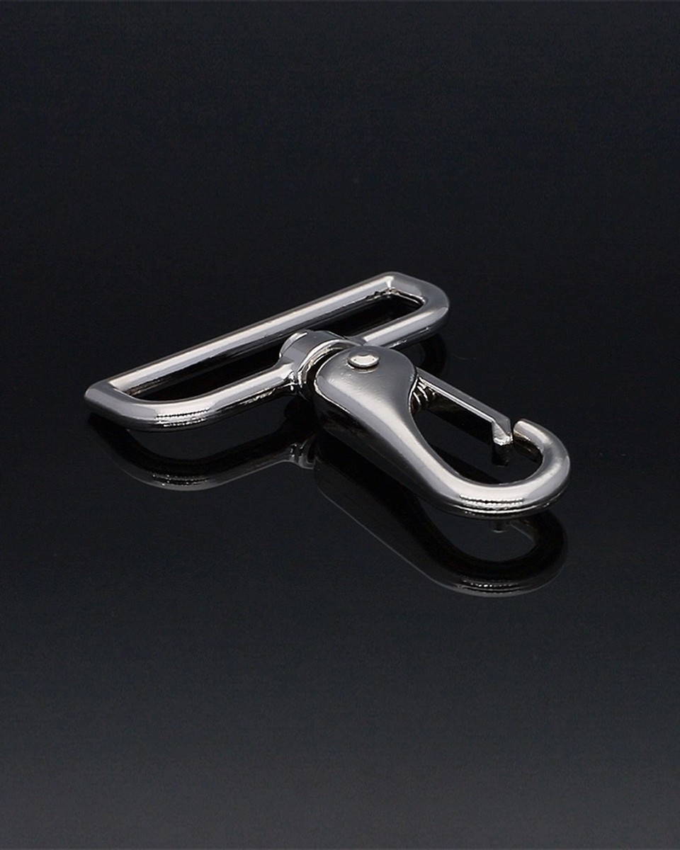 METAL SNAP   HOOK&nbsp50  MM  DOMINIK NICKEL 1 PCS
