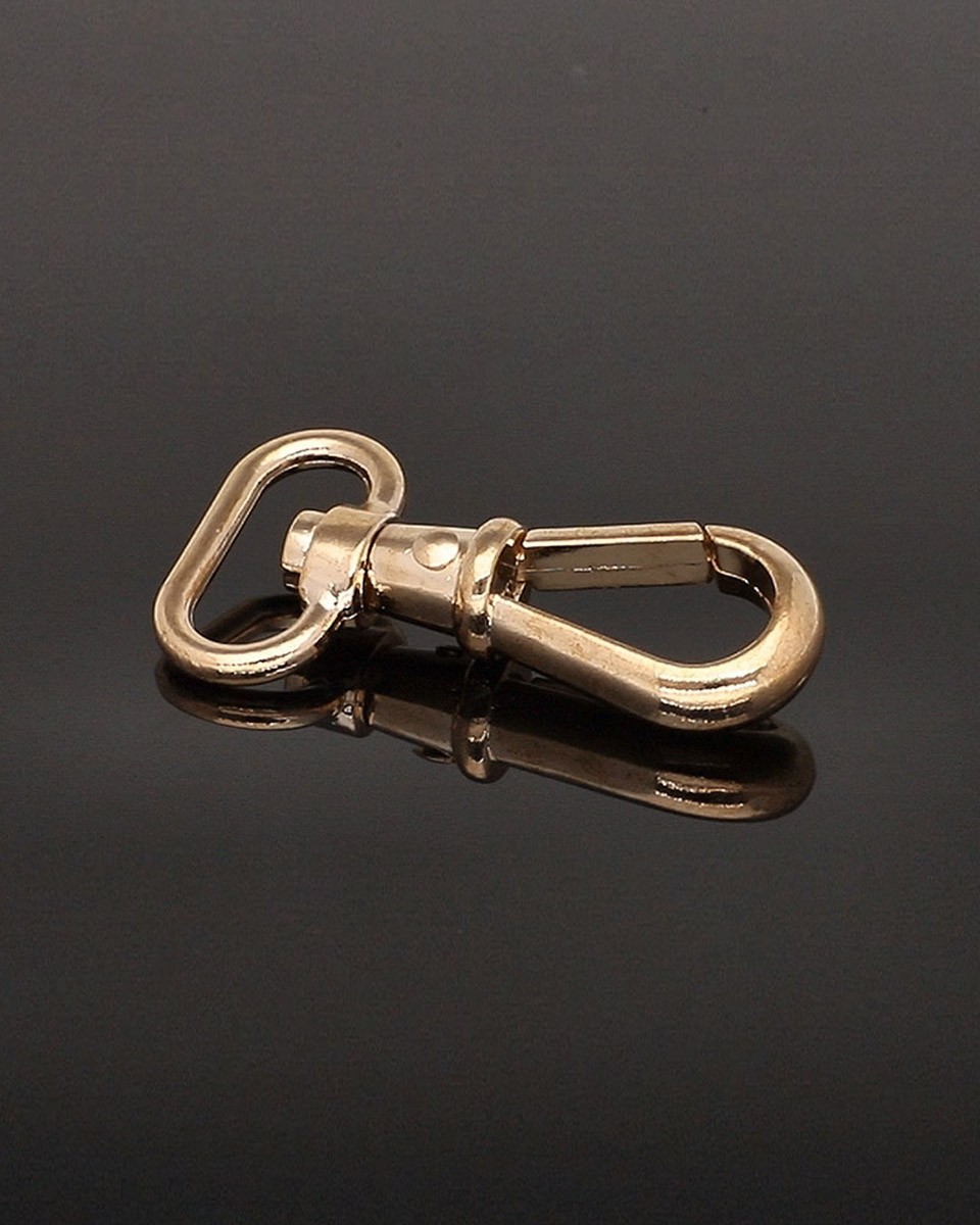 KARABINERHAKEN RF-877 25 MM CYPRIAN LICHT   GOLD 1 ST.