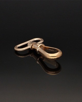 METAL SNAP HOOK RF-877 32  MM CYPRIAN LIGHT     GOLD 1 PCS