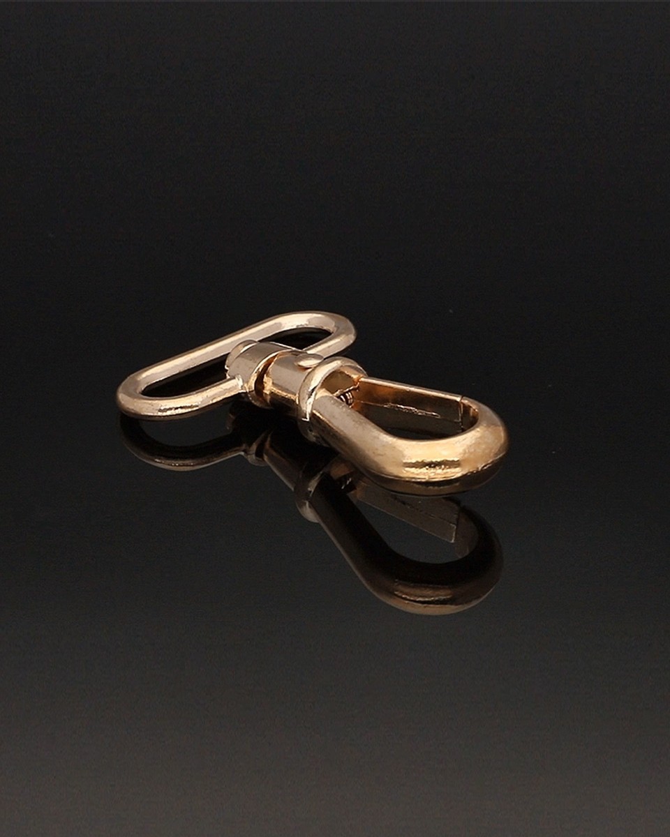 KARABINERHAKEN RF-877 32 MM CYPRIAN  LICHT     GOLD 1 ST.