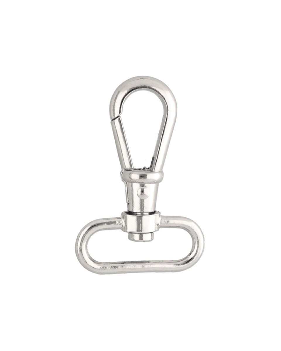 METAL SNAP HOOK 32 MM  CYPRIAN NICKEL 1  PCS