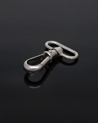 METAL SNAP HOOK 32 MM  CYPRIAN NICKEL 1  PCS