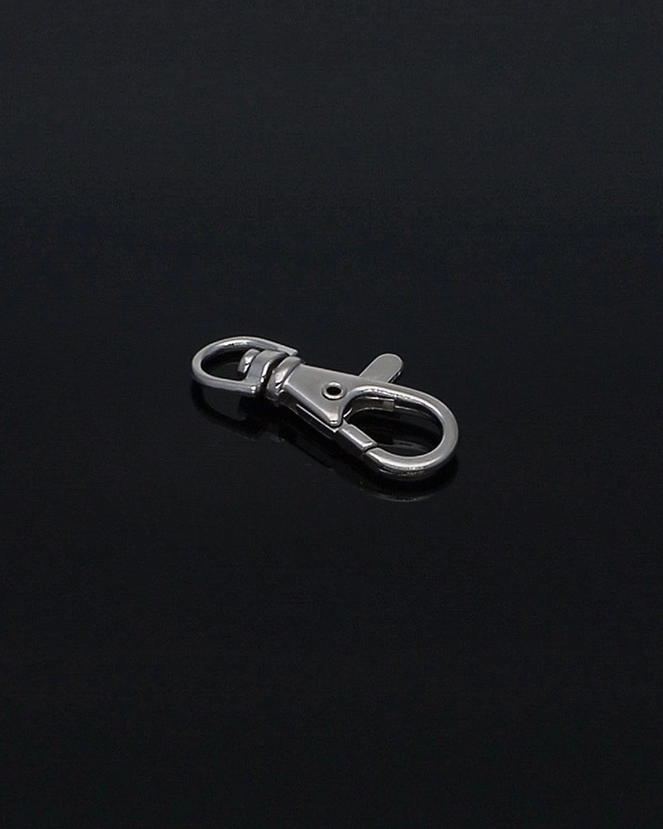METAL SNAP HOOK&nbsp9 MM NICKEL 100 PCS