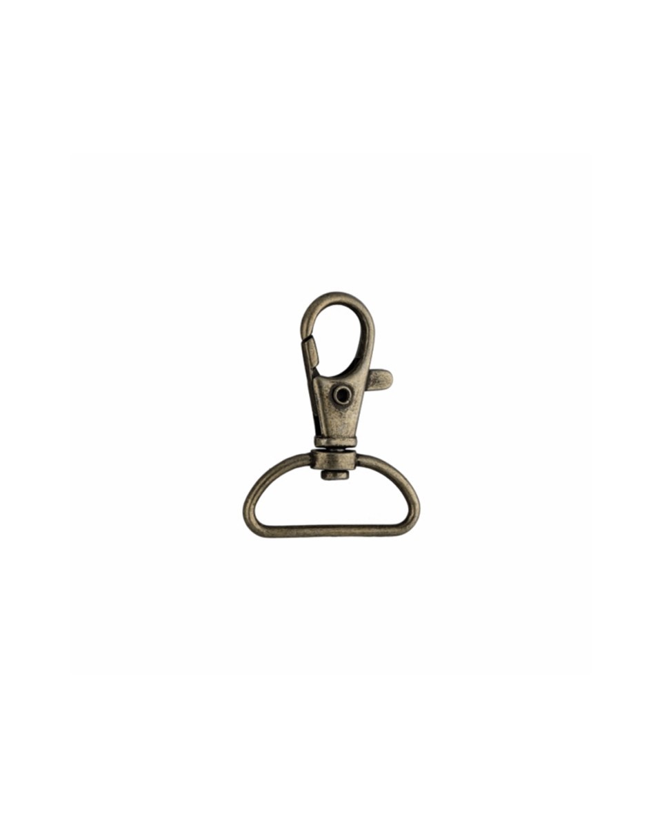 METAL  SNAP HOOK&nbsp25 MM OLD GOLD 100 PCS
