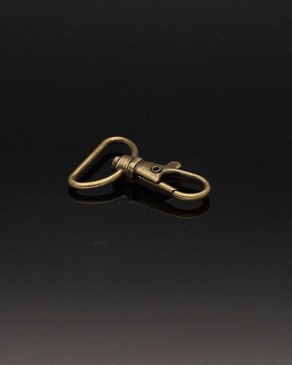 METAL  SNAP HOOK&nbsp25 MM OLD GOLD 100 PCS