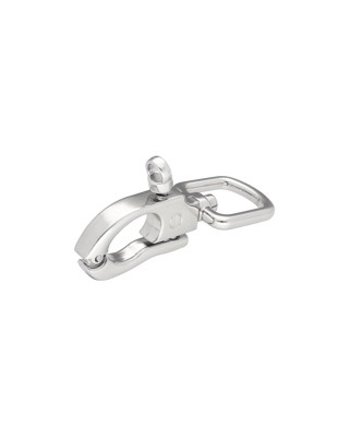 EXTRA SHINING METAL SNAP HOOK 20 MM BATORY  GLOSSY  NICKEL 1 PCS
