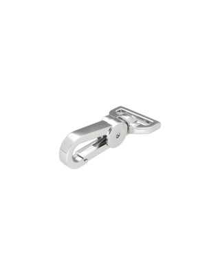 EXTRA SHINING METAL SNAP HOOK 20 MM AUGUST   GLOSSY  NICKEL 1 PCS