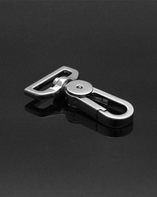 Karabińczyk metalowy 25 mm yme0586(0267a) nikiel połysk