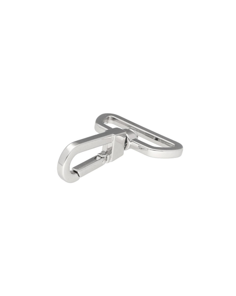 EXTRA SHINING METAL SNAP HOOK 38 MM KAZIMIERZ  GLOSSY NICKEL 1 PCS