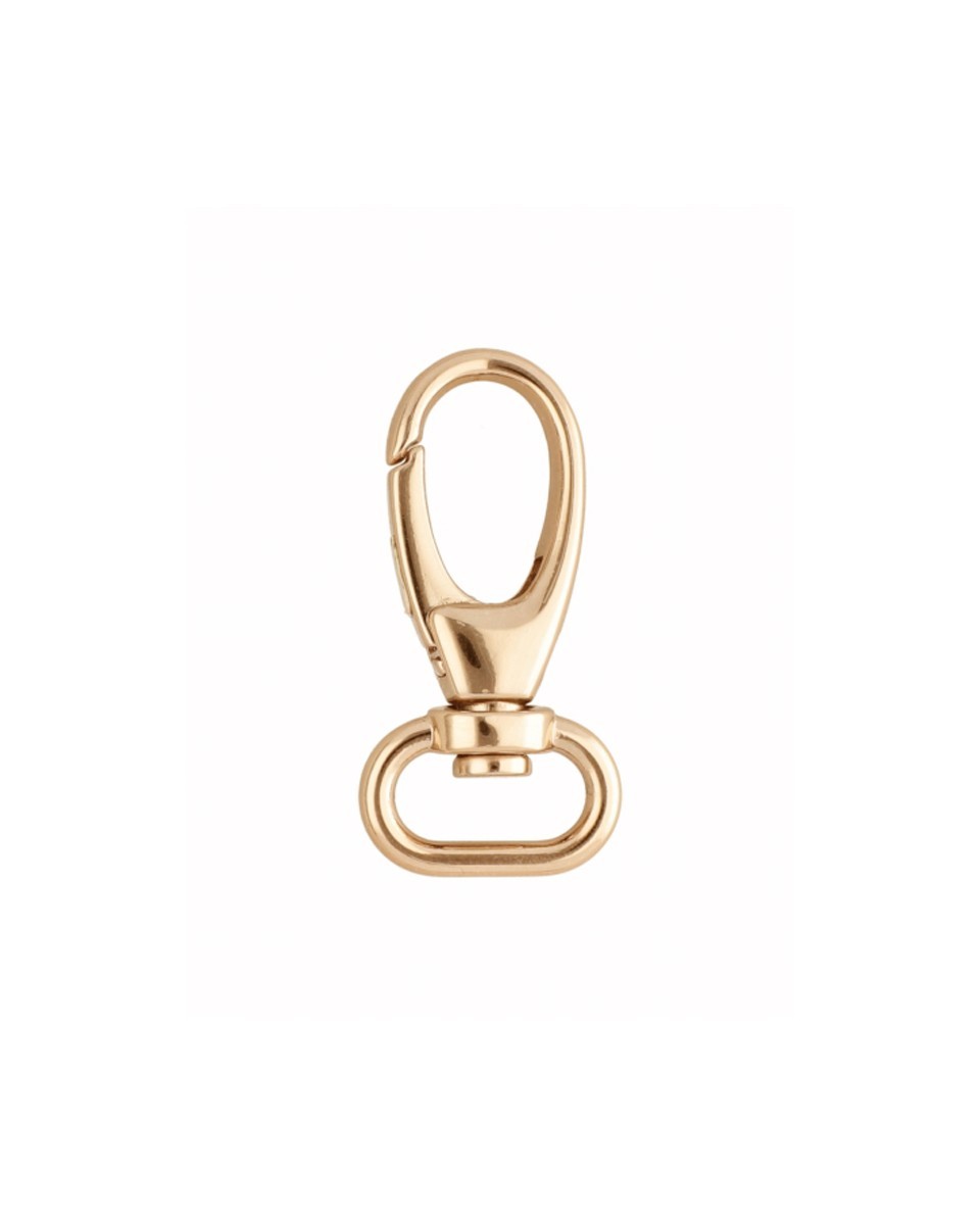 EXTRA  GLANZ KARABINERHAKEN YME3102B(0274) 20 MM JEREMI  LICHT GOLD 1 ST.