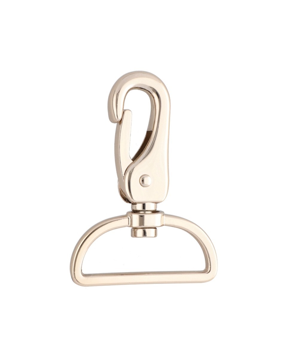 EXTRA SHINING METAL SNAP HOOK YME3112(0276) 38   MM  ALEKSANDER LIGHT GOLD 1 PCS