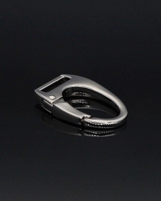 EXTRA  SHINING METAL SNAP HOOK 19 MM OLBRACHT GLOSSY NICKEL 1 PCS