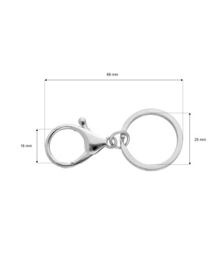 PENDANT KEYCHAIN 325-102 EWA NICKEL