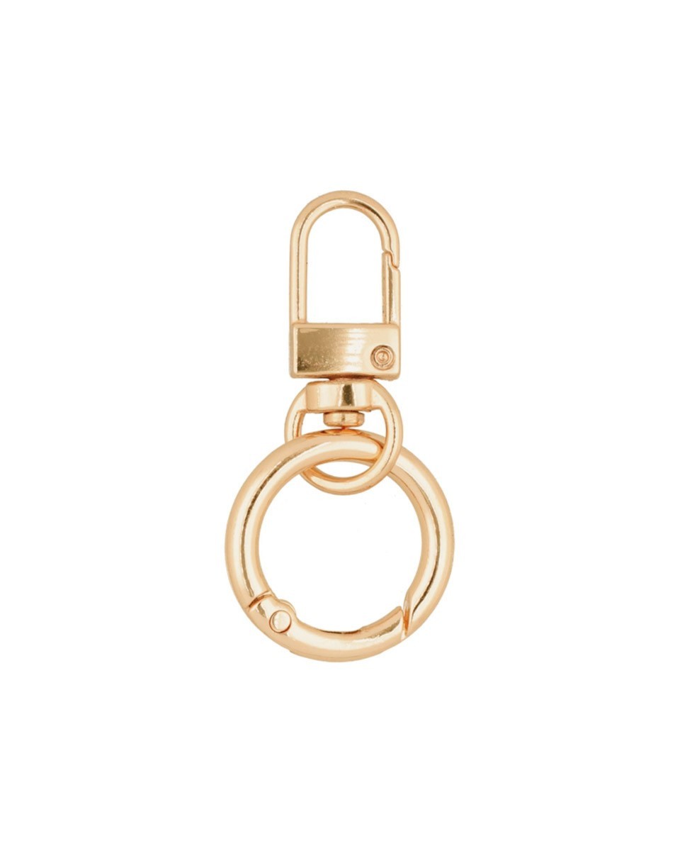 PENDANT KEYCHAIN 411-372 LIGHT GOLD