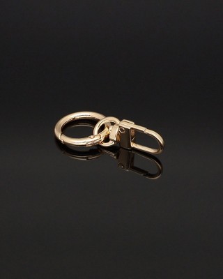 PENDANT KEYCHAIN 411-372 LIGHT GOLD