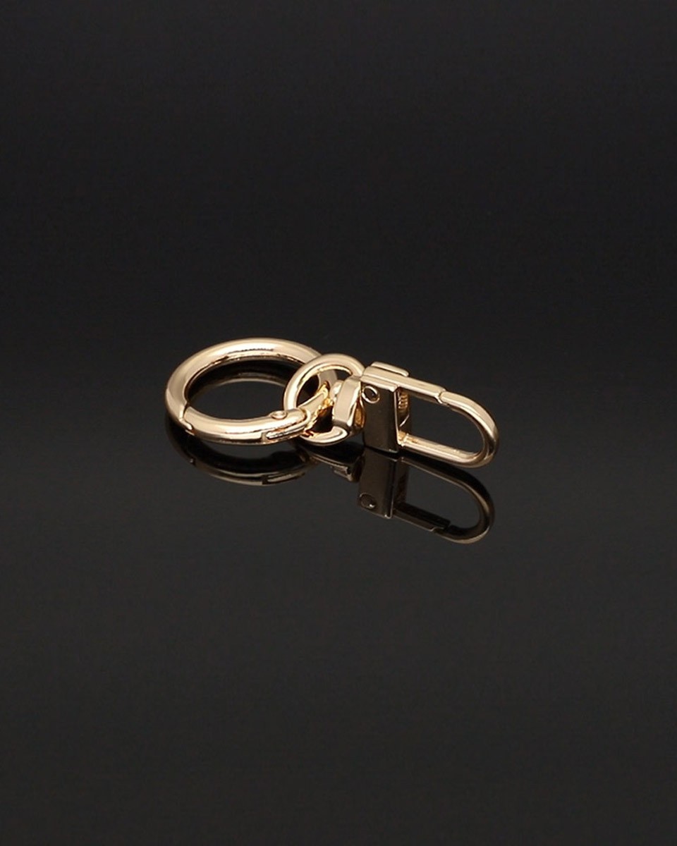 PENDANT KEYCHAIN 411-372 LIGHT GOLD