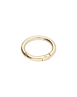 METAL    RING 25/4 MM CARABINER LIGHT  GOLD   WIRE