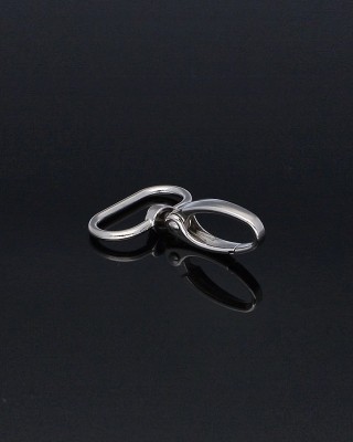 KARABINERHAKEN RF-850 25 MM  NICKEL    100 ST.