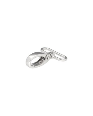 METAL SNAP HOOK 38 MM GLOSSY NICKEL 1 PCS