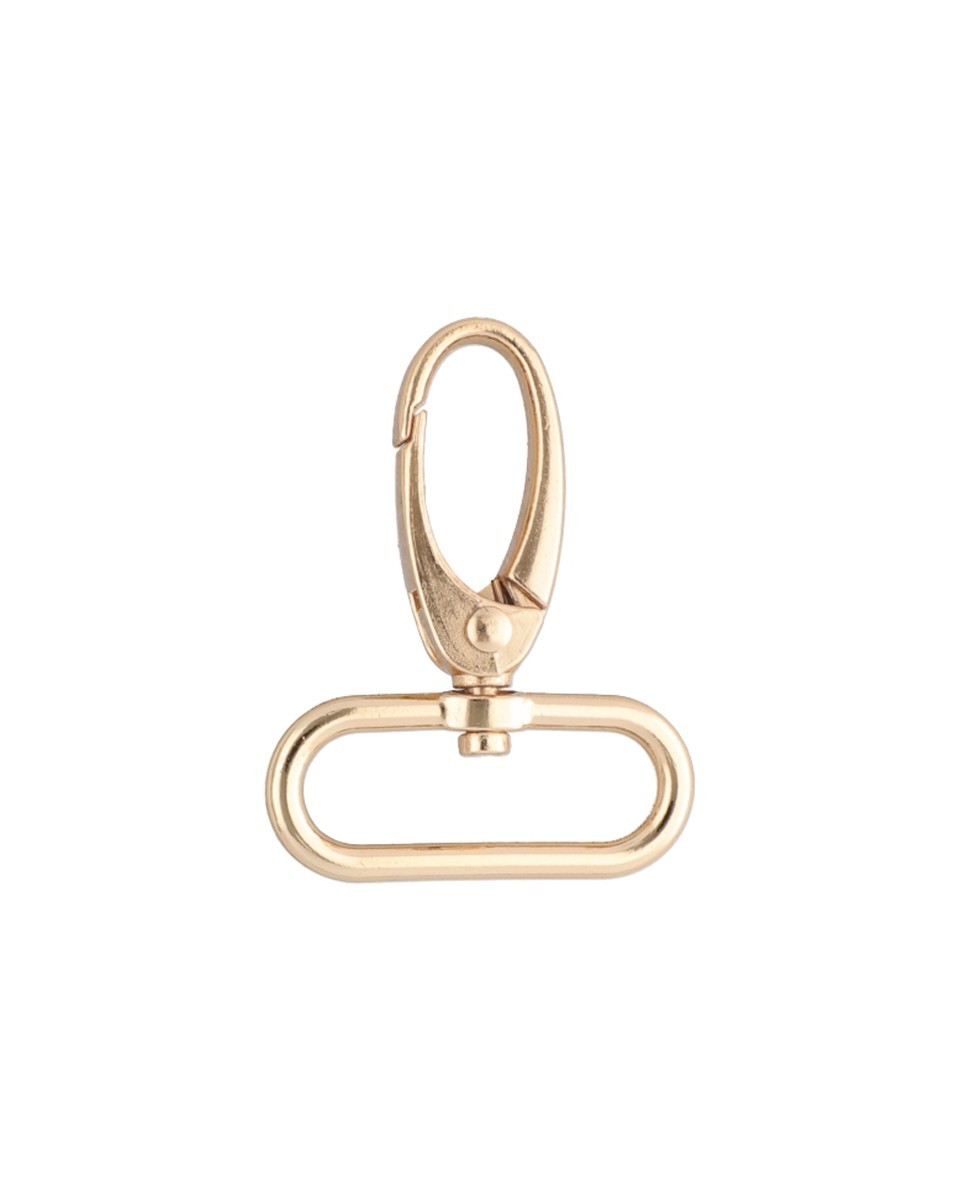 METAL SNAP HOOK 0037 32 MM LIGHT         GOLD  1 PCS