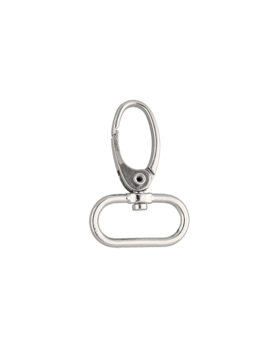 METAL SNAP HOOK RF-850   25 MM NICKEL 100  PCS