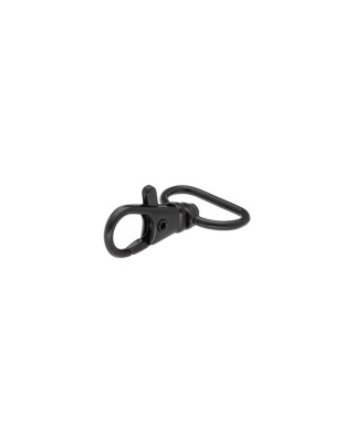 KARABINERHAKEN 20  MM SCHWARZMATT