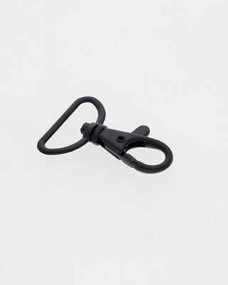KARABINERHAKEN 25 MM SCHWARZMATT