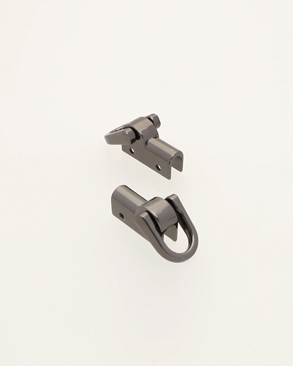 Metal handle 11 mm black glossy nickel 10 sets Metal handle 11 mm black glossy nickel 10 sets