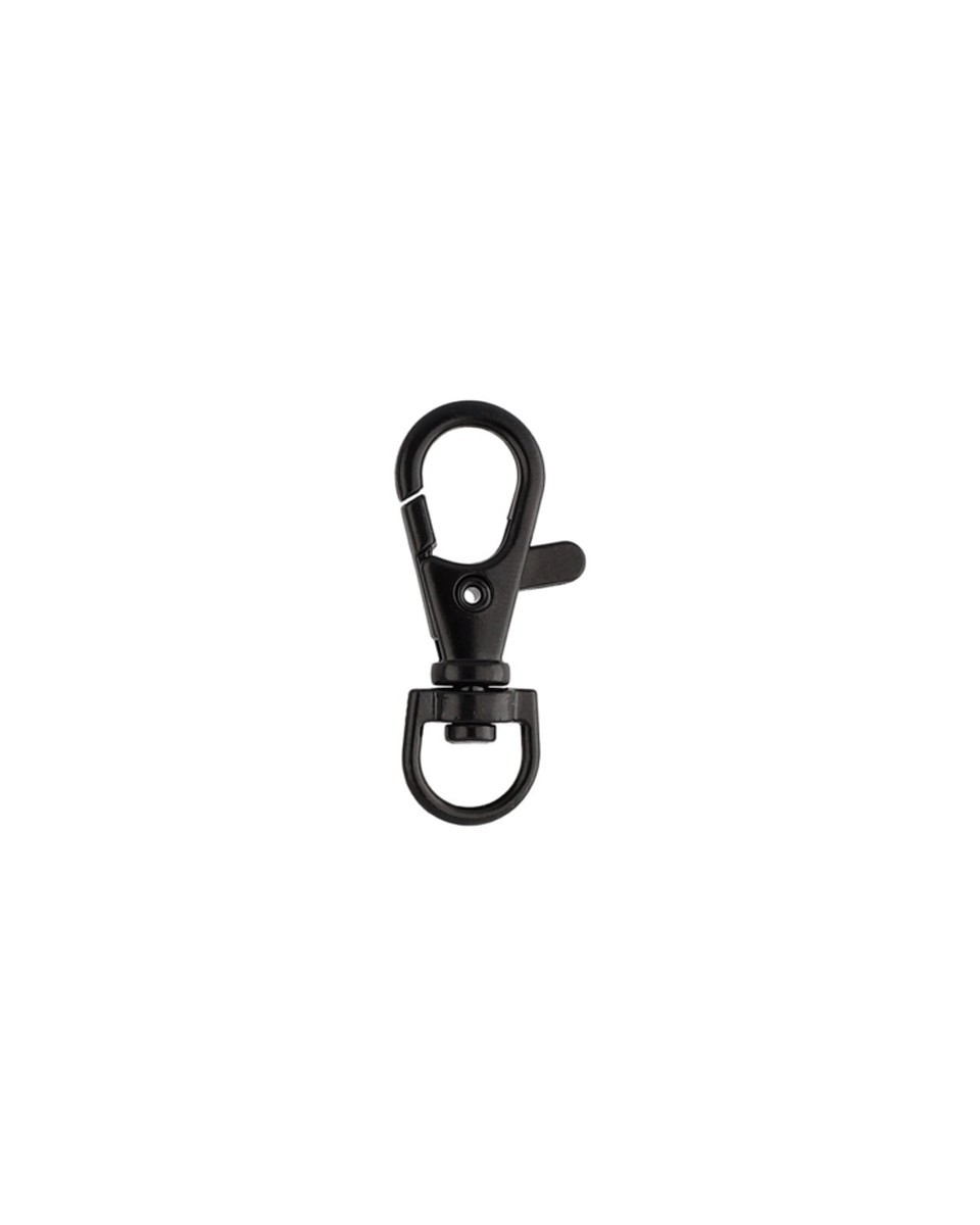 Karabińczyk metalowy 9 mm rybka 4,6 g czarny mat Karabińczyk metalowy 9 mm rybka 4,6 g czarny mat