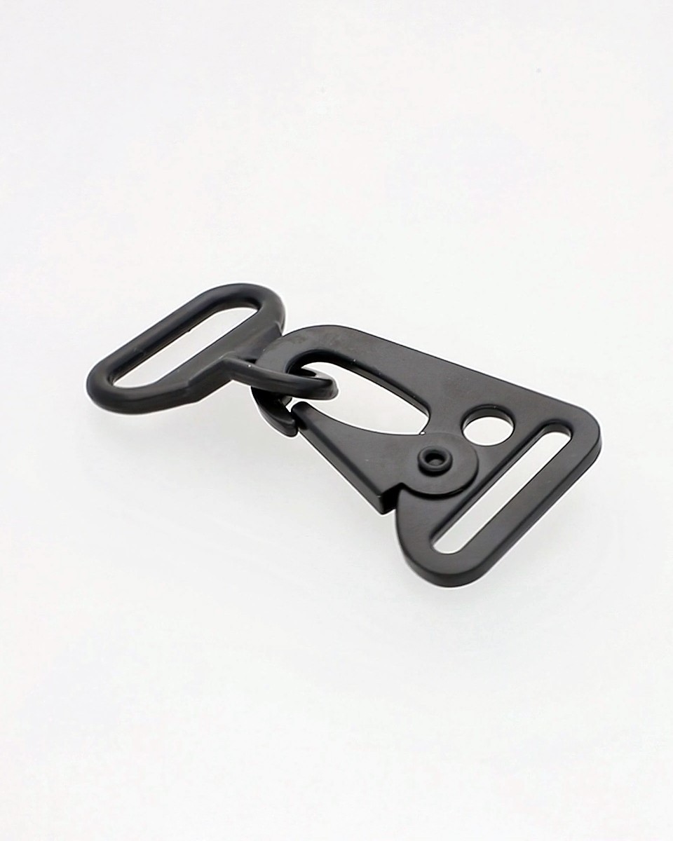 METAL SNAP HOOK 24 MM KOSMA MATT BLACK 1      PCS