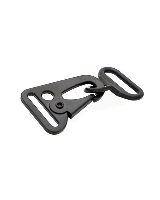 Karabińczyk metalowy 24 mm 0325-0198 czarny mat