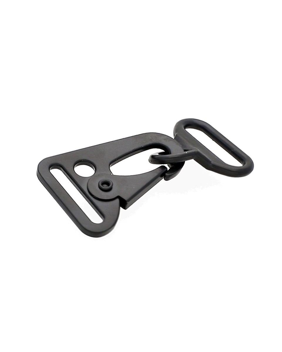 Karabińczyk metalowy 24 mm 0325-0198 czarny mat Karabińczyk metalowy 24 mm 0325-0198 czarny mat