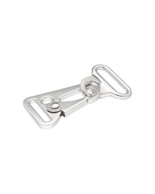 EXTRA SHINING METAL SNAP  HOOK 24 MM KOSMA GLOSSY NICKEL 1 PCS