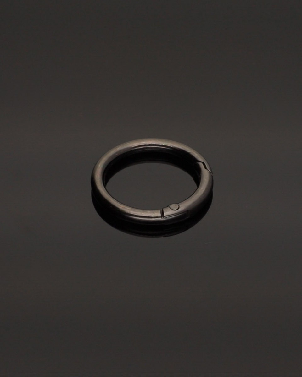 KOVOVÉ   KOLEČKO 25/4 MM ŠEKL ČERNÝ  NIKL &nbsp DRÁT