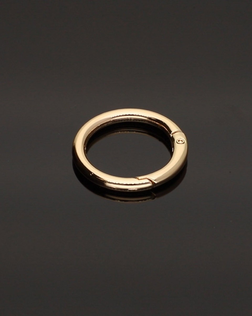 METALLRING SCHÄKEL 25/4 MM LICHT GOLD  DRAHT