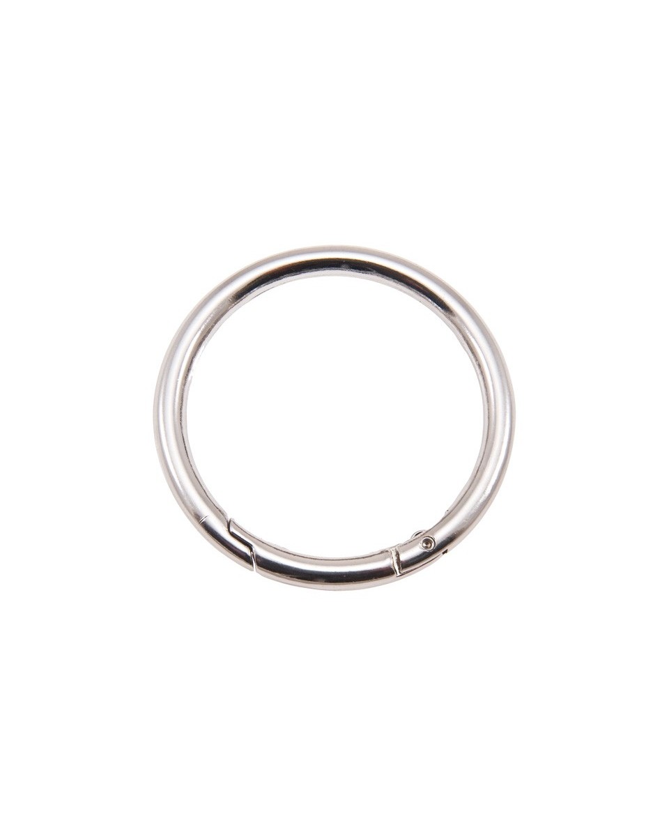 METAL RING   50/6 MM   CARABINER NICKEL WIRE 1 PCS