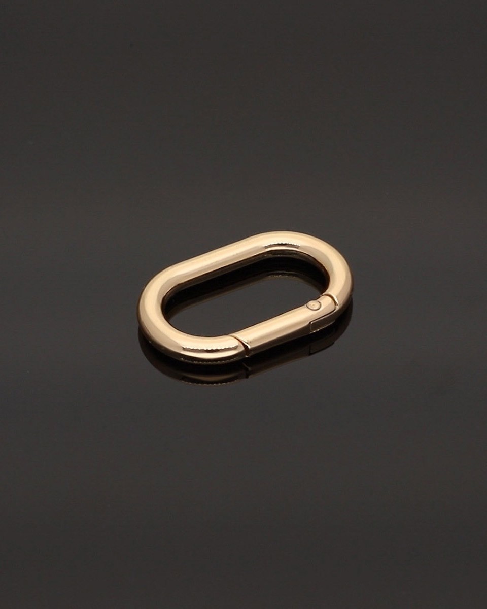 METALLRING  (OVAL) SCHÄKEL&nbsp 28,5/15/4,7 MM SCHÄKEL LICHT GOLD DRAHT 1 ST.