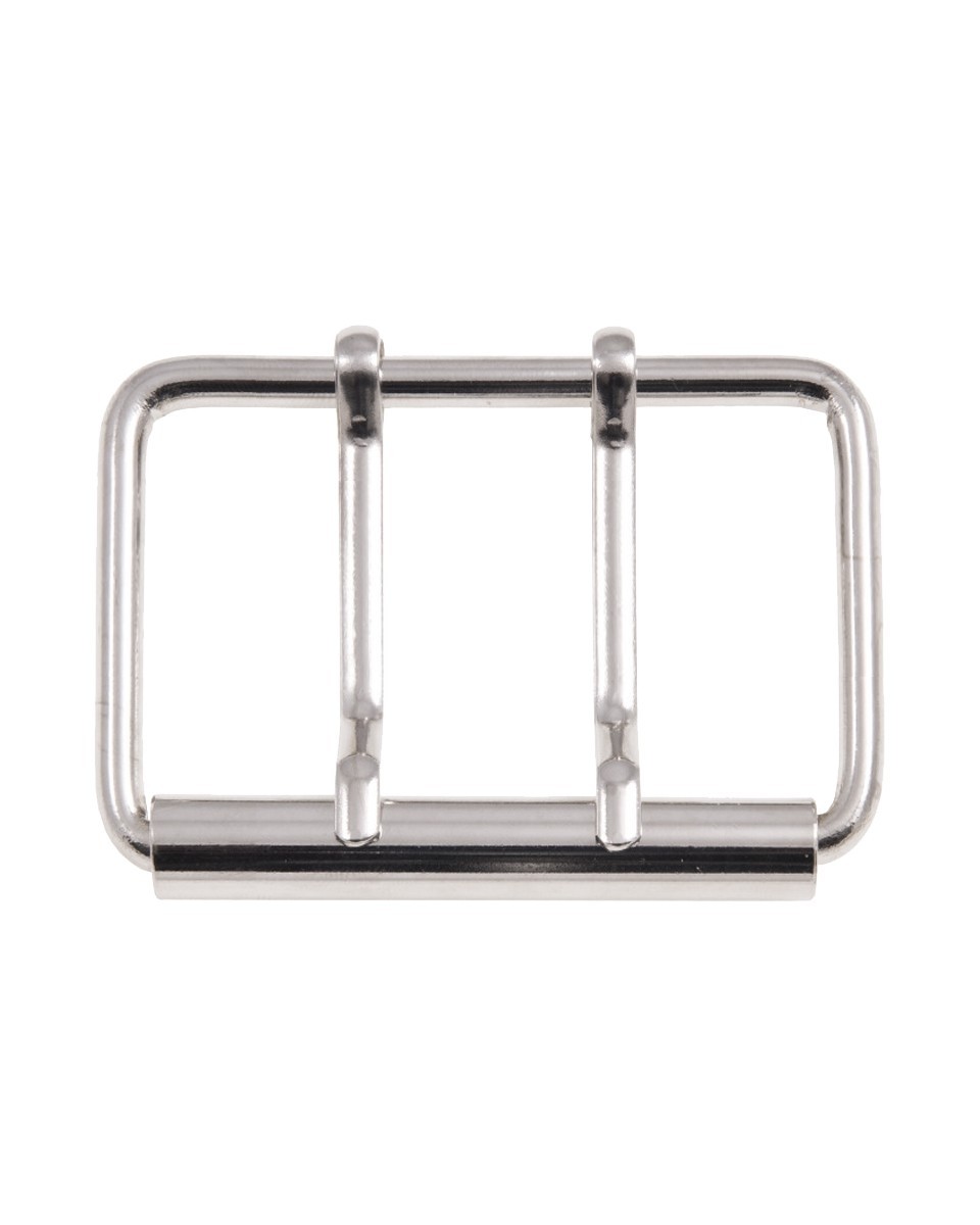 SATTLERSCHNALLE AUS METALL MIT ZWEI  HAKEN 50/30/4 MM NICKEL DRAHT 100 ST.