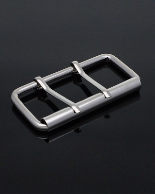 SATTLERSCHNALLE AUS METALL MIT ZWEI  HAKEN 50/30/4 MM NICKEL DRAHT 100 ST.