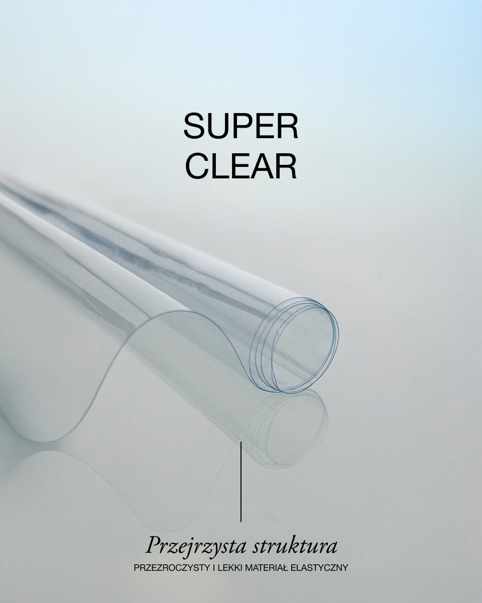 Phthalatfreie transparente PVC-Folie (superklar) 0,15  mm Phthalatfreie transparente PVC-Folie (superklar) 0,15  mm