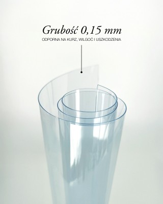 Phthalatfreie transparente PVC-Folie (superklar) 0,15&nbsp mm