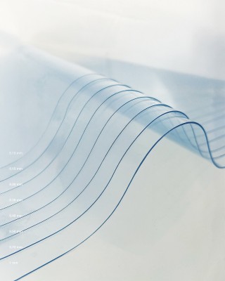 Phthalatfreie transparente PVC-Folie (superklar) 0,15&nbsp mm