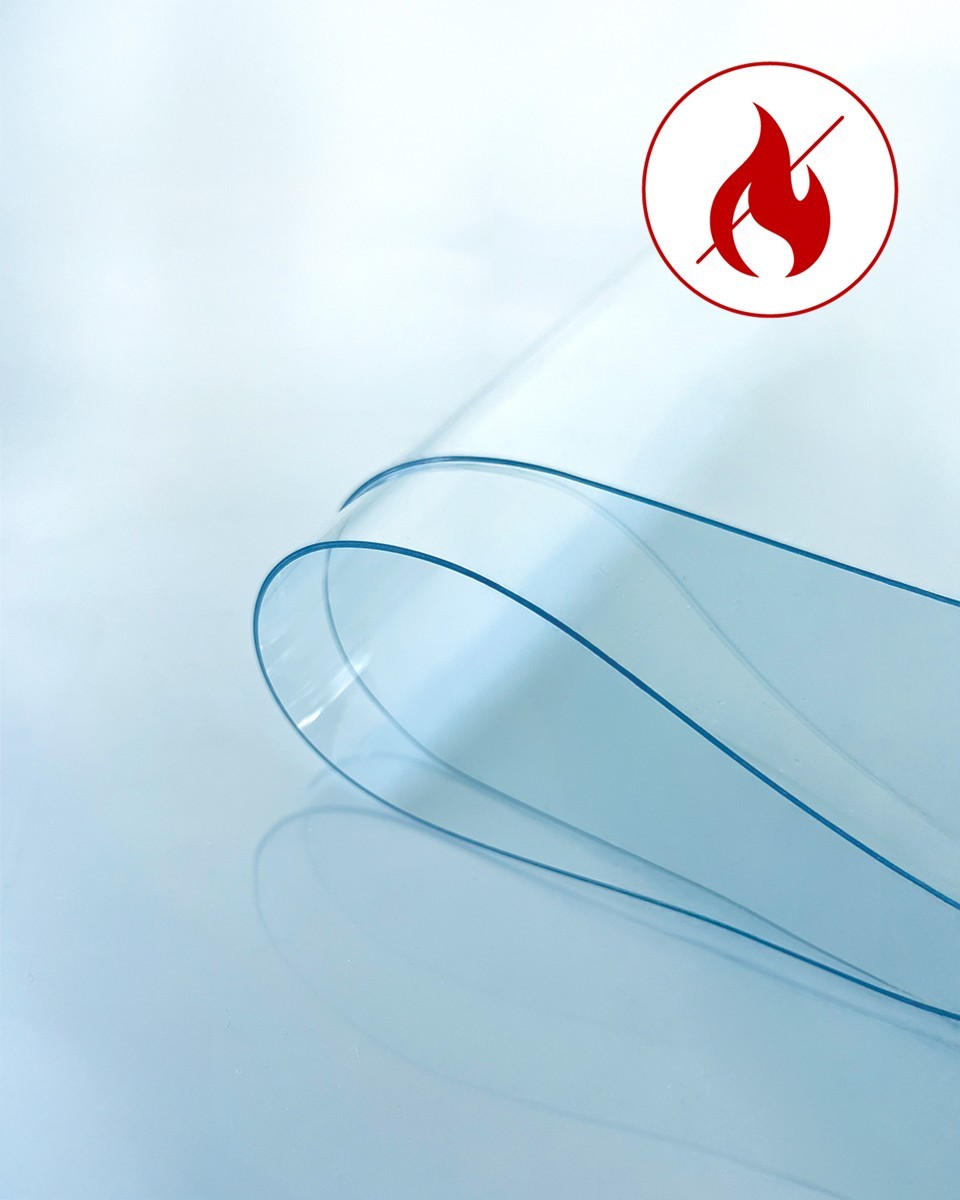 Technical transparent PVC film 0.50 mm