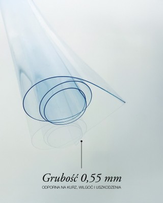 Technische transparente PVC-Folie 0,55 mm