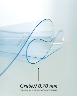 Technical transparent PVC film 0.70 mm
