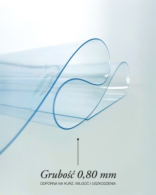 Technical transparent PVC film 0.80 mm