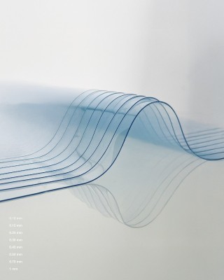 Technical transparent PVC film 0.80 mm