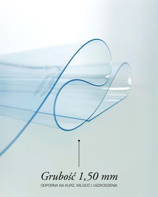 Technical transparent PVC film 1.50 mm